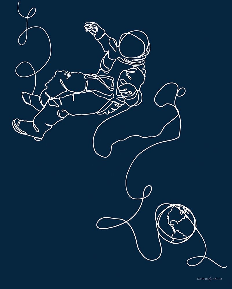 Lines in Space 1 art print by Kamdon Kreations for $57.95 CAD