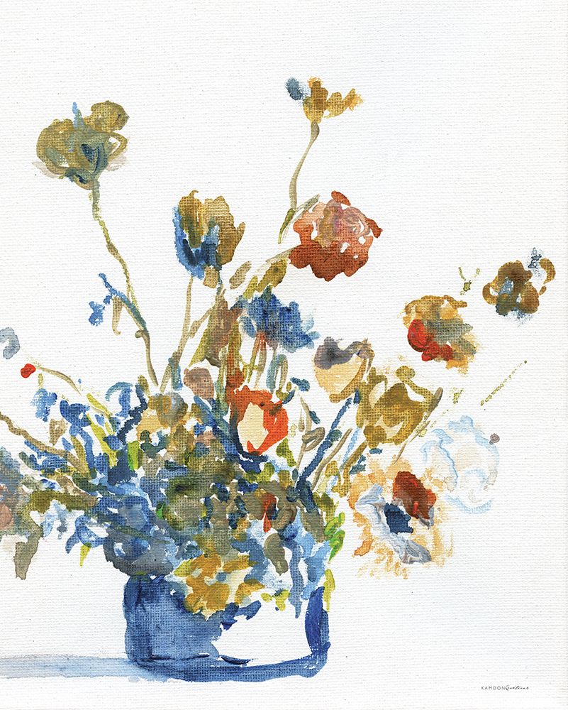 Blue Bees art print by Kamdon Kreations for $57.95 CAD