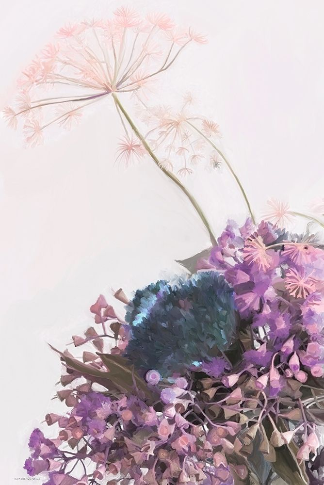 Pink Dandelion art print by Kamdon Kreations for $57.95 CAD
