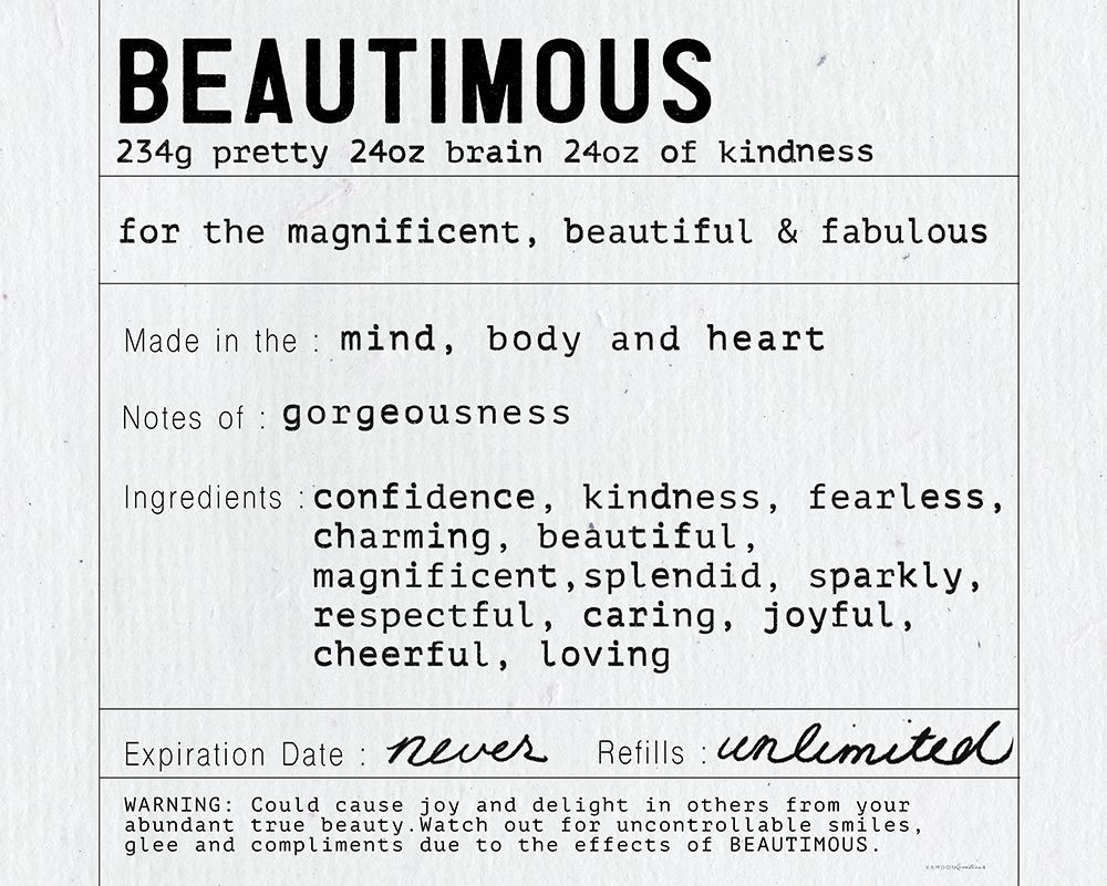 Beautimous art print by Kamdon Kreations for $57.95 CAD