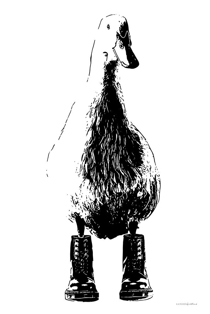 Duck in Docs art print by Kamdon Kreations for $57.95 CAD