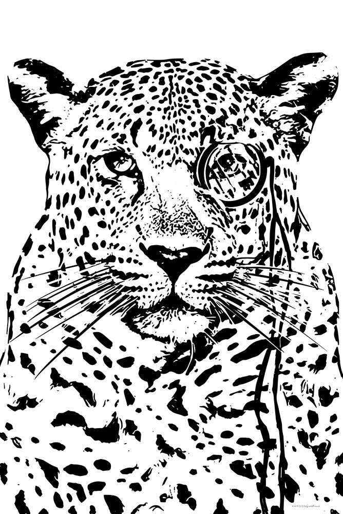 Cheeky Cheetah art print by Kamdon Kreations for $57.95 CAD