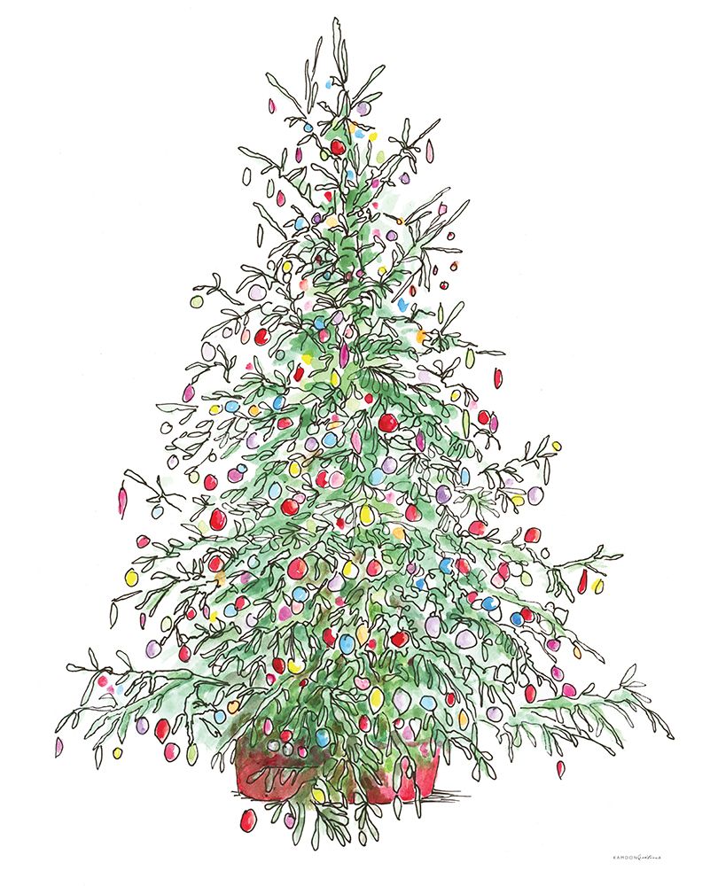 Oh Christmas Tree art print by Kamdon Kreations for $57.95 CAD