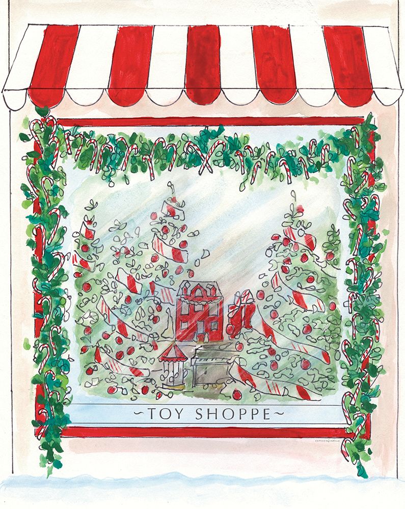 Toy Shoppe on Holly St. art print by Kamdon Kreations for $57.95 CAD