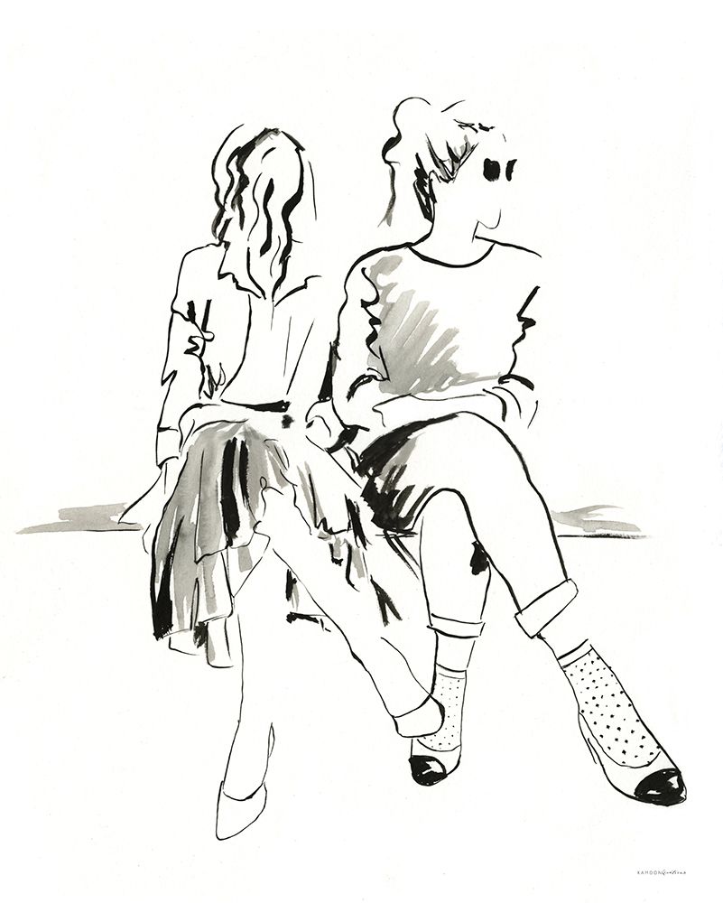 People Watching art print by Kamdon Kreations for $57.95 CAD