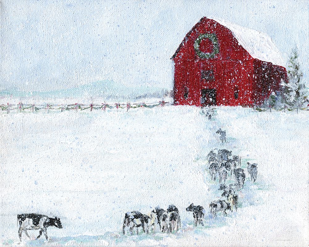 Last Cow in Before Christmas art print by Kamdon Kreations for $57.95 CAD