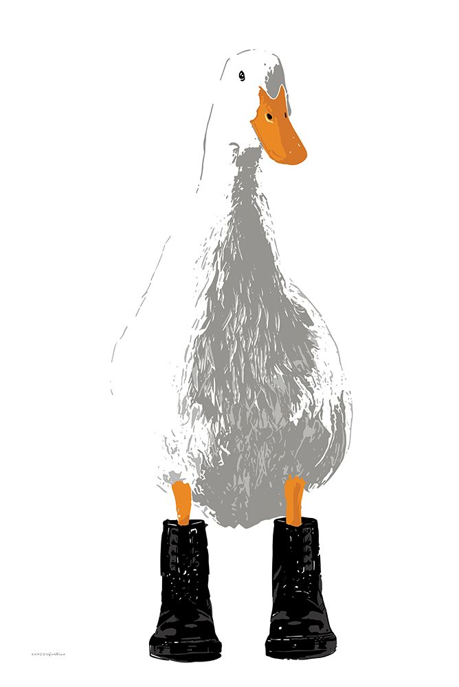 Duck in Docs II art print by Kamdon Kreations for $57.95 CAD