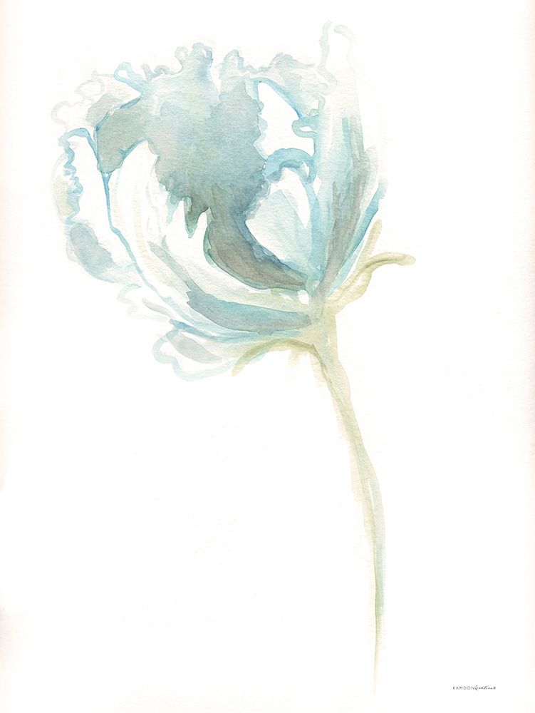 Blue Ruffle art print by Kamdon Kreations for $57.95 CAD