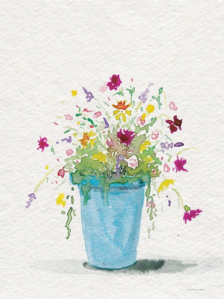 Textured Pot art print by Kamdon Kreations for $57.95 CAD