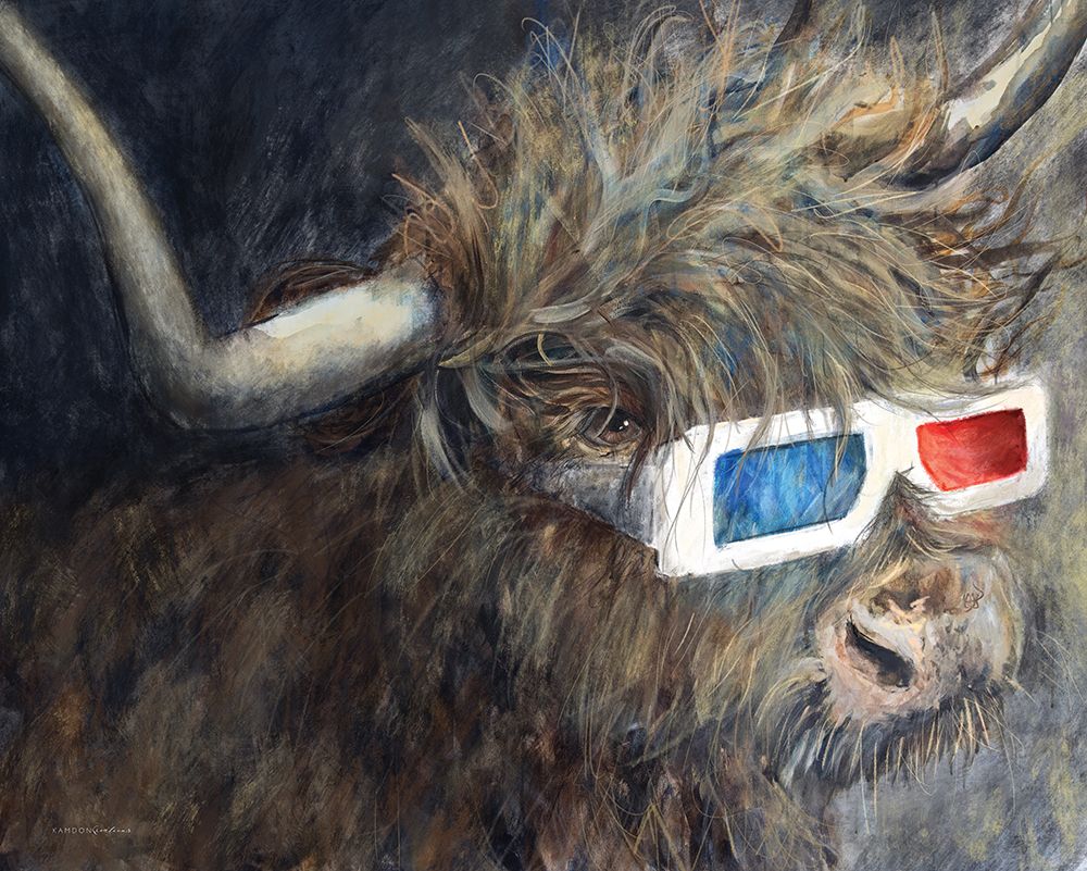 Watching in 3D art print by Kamdon Kreations for $57.95 CAD