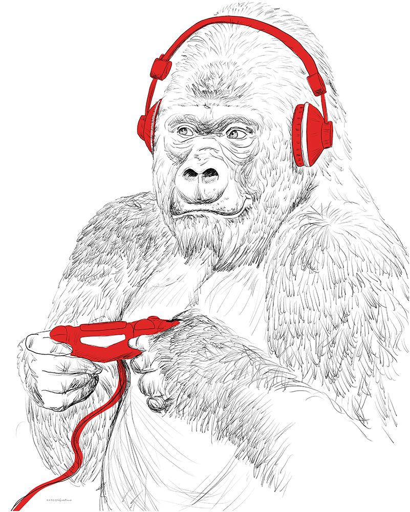 Im Bananas for Games art print by Kamdon Kreations for $57.95 CAD