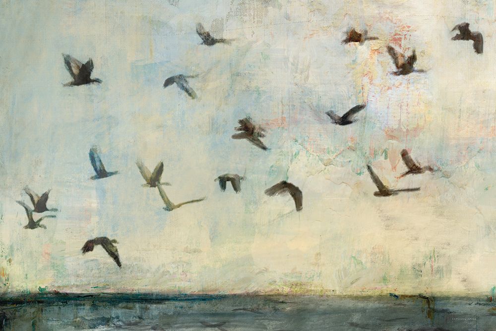 Birds in Flight art print by Kamdon Kreations for $57.95 CAD