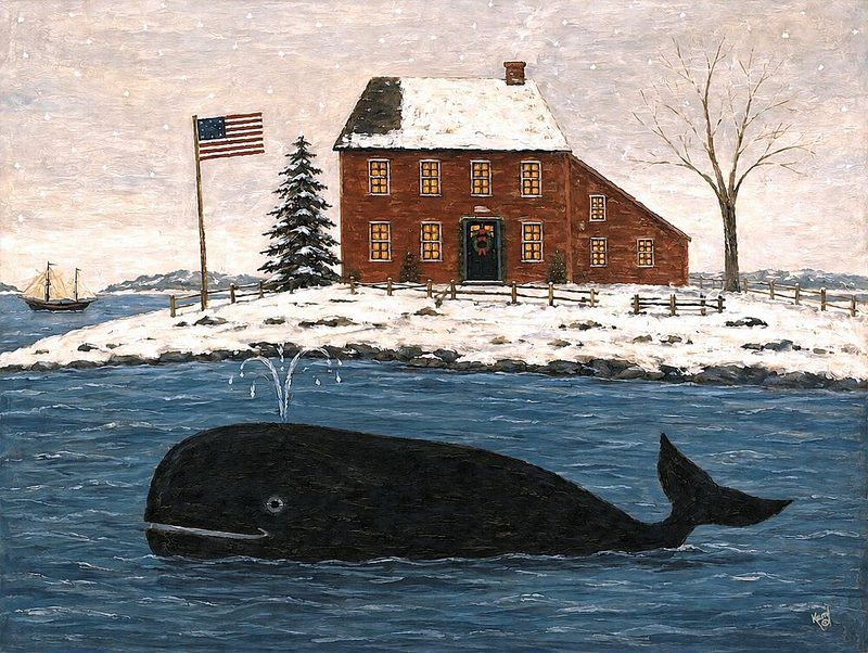Whale of a Christmas art print by Keith Bowman for $57.95 CAD