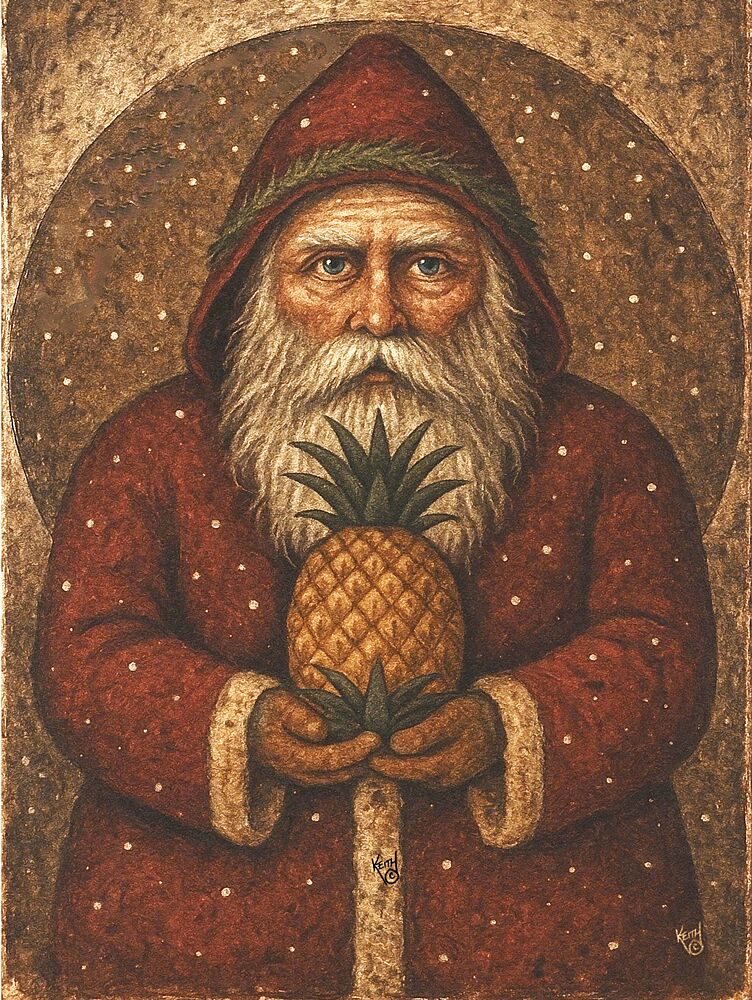 Hospitality Santa art print by Keith Bowman for $57.95 CAD
