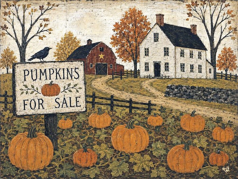 Pumpkins for Sale art print by Keith Bowman for $57.95 CAD