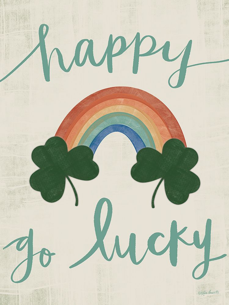 Happy Go Lucky Rainbow art print by Katie Doucette for $57.95 CAD