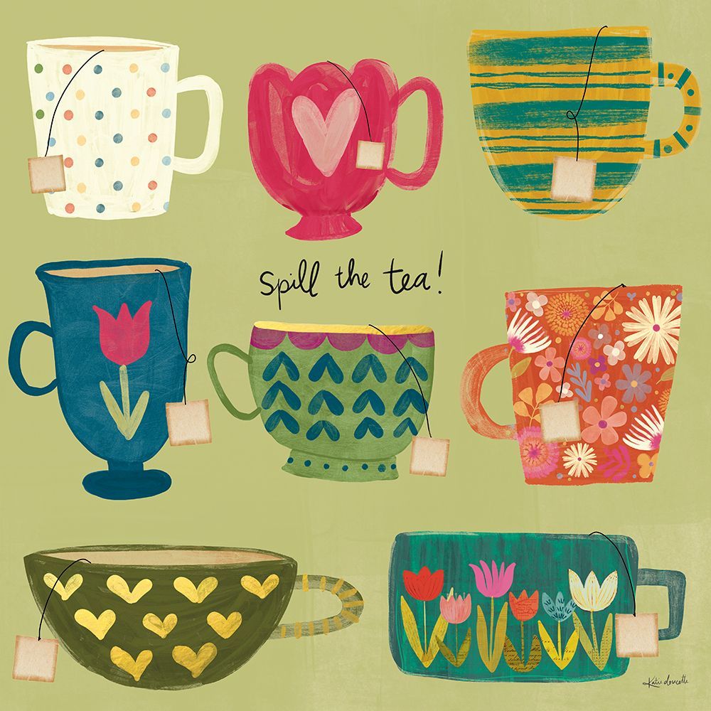 Spill the Tea art print by Katie Doucette for $57.95 CAD