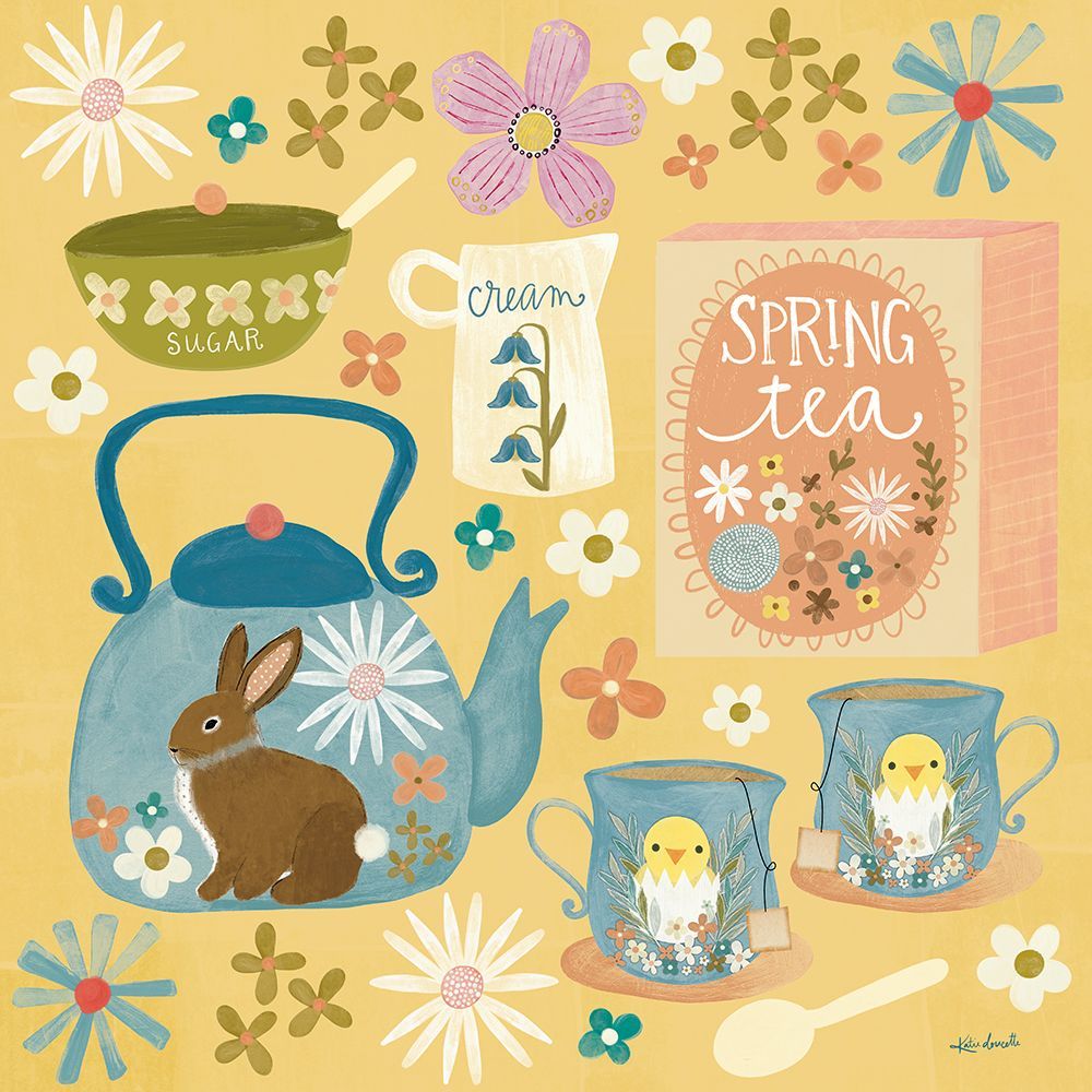 Spring Tea art print by Katie Doucette for $57.95 CAD