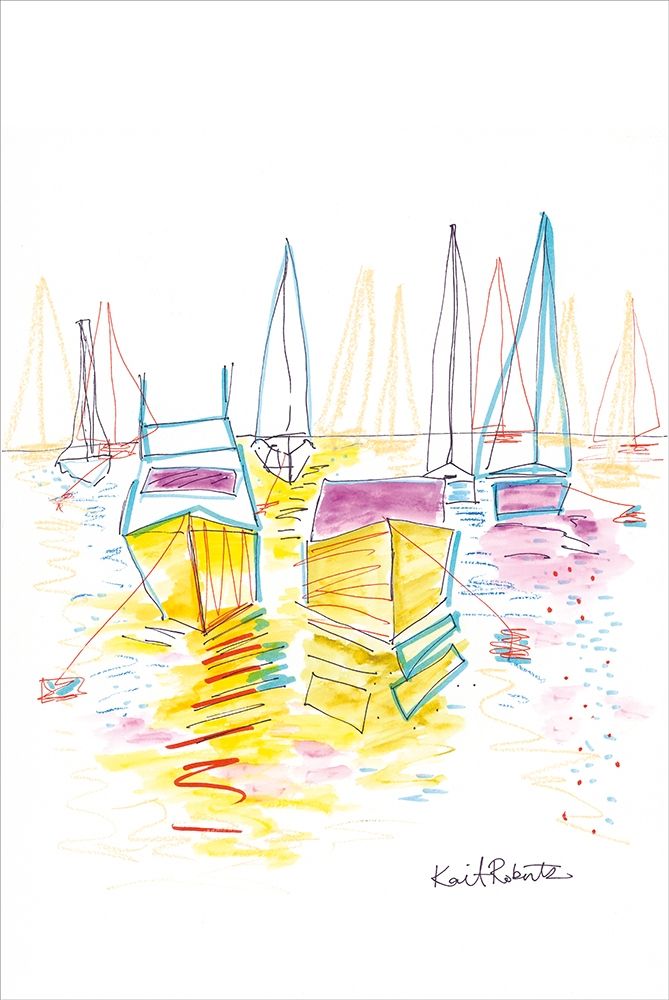 The Lake Day is Done art print by Kait Roberts for $57.95 CAD