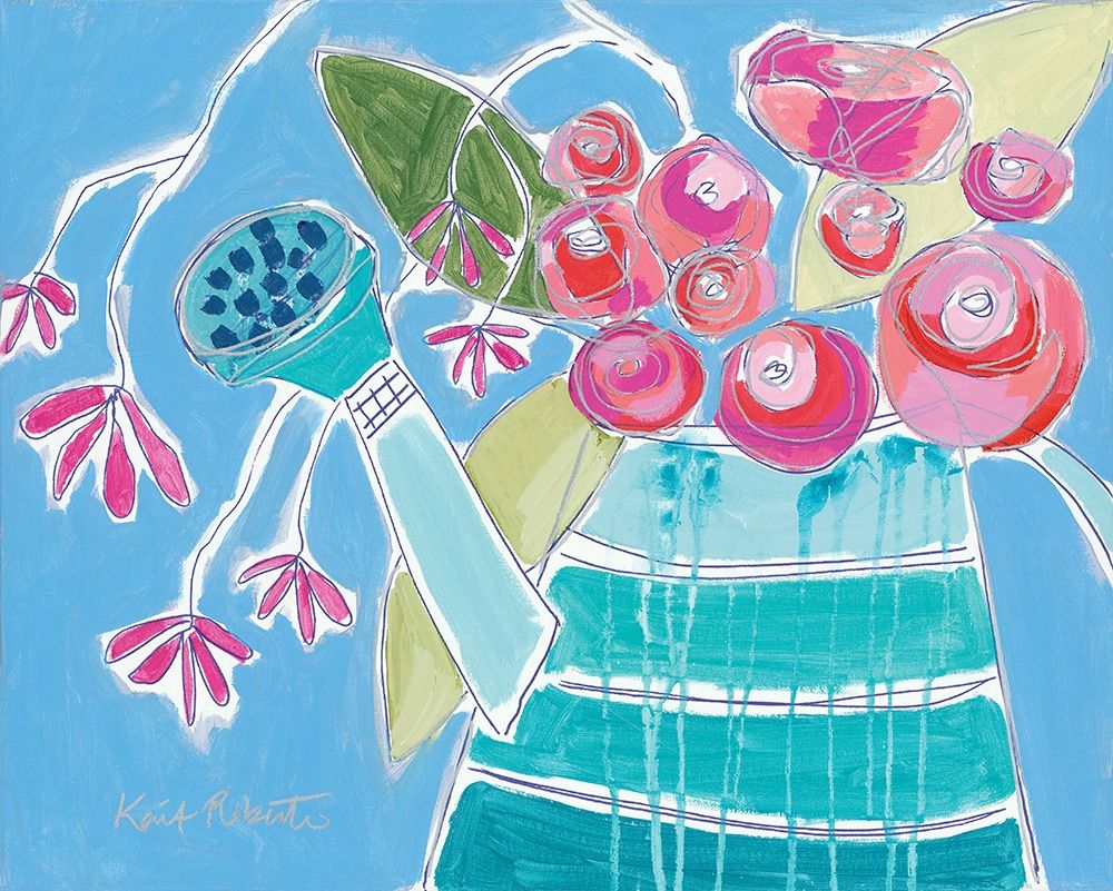 Lucky Jade Watering Can art print by Kait Roberts for $57.95 CAD