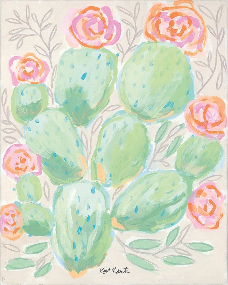 Life Can Be Pricklyâ€¦ Bloom Anyway art print by Kait Roberts for $57.95 CAD