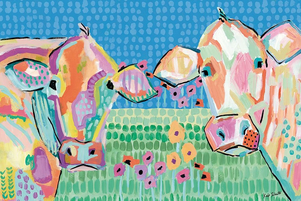 Moo Series:  Lucy and Peggy art print by Kait Roberts for $57.95 CAD