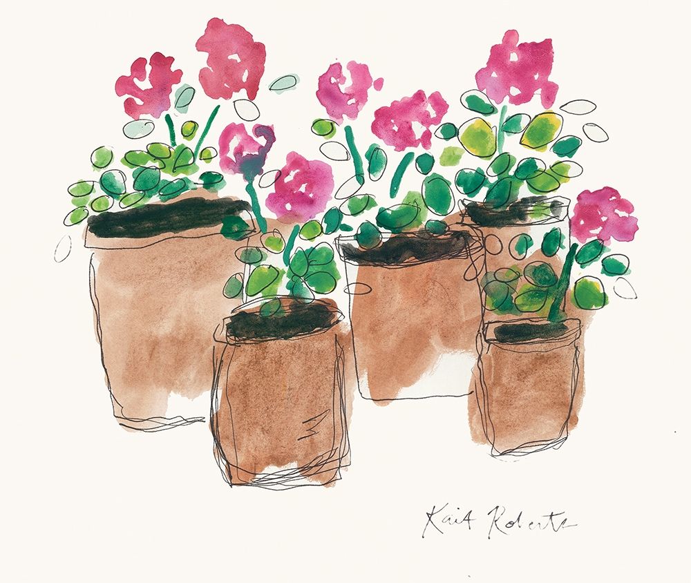 Geranium Sunday art print by Kait Roberts for $57.95 CAD