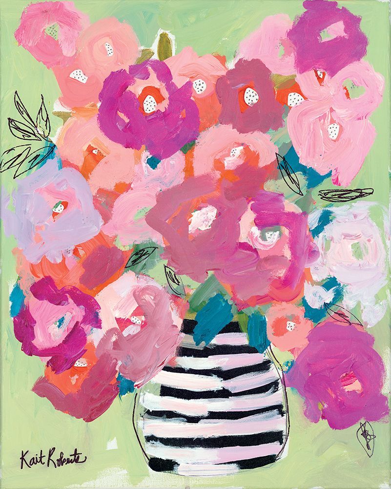 Poppies in Strawberry And Taffy art print by Kait Roberts for $57.95 CAD