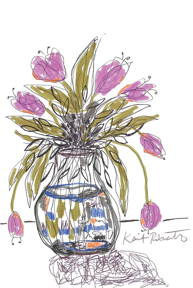 Spring Tulips for Granny art print by Kait Roberts for $57.95 CAD