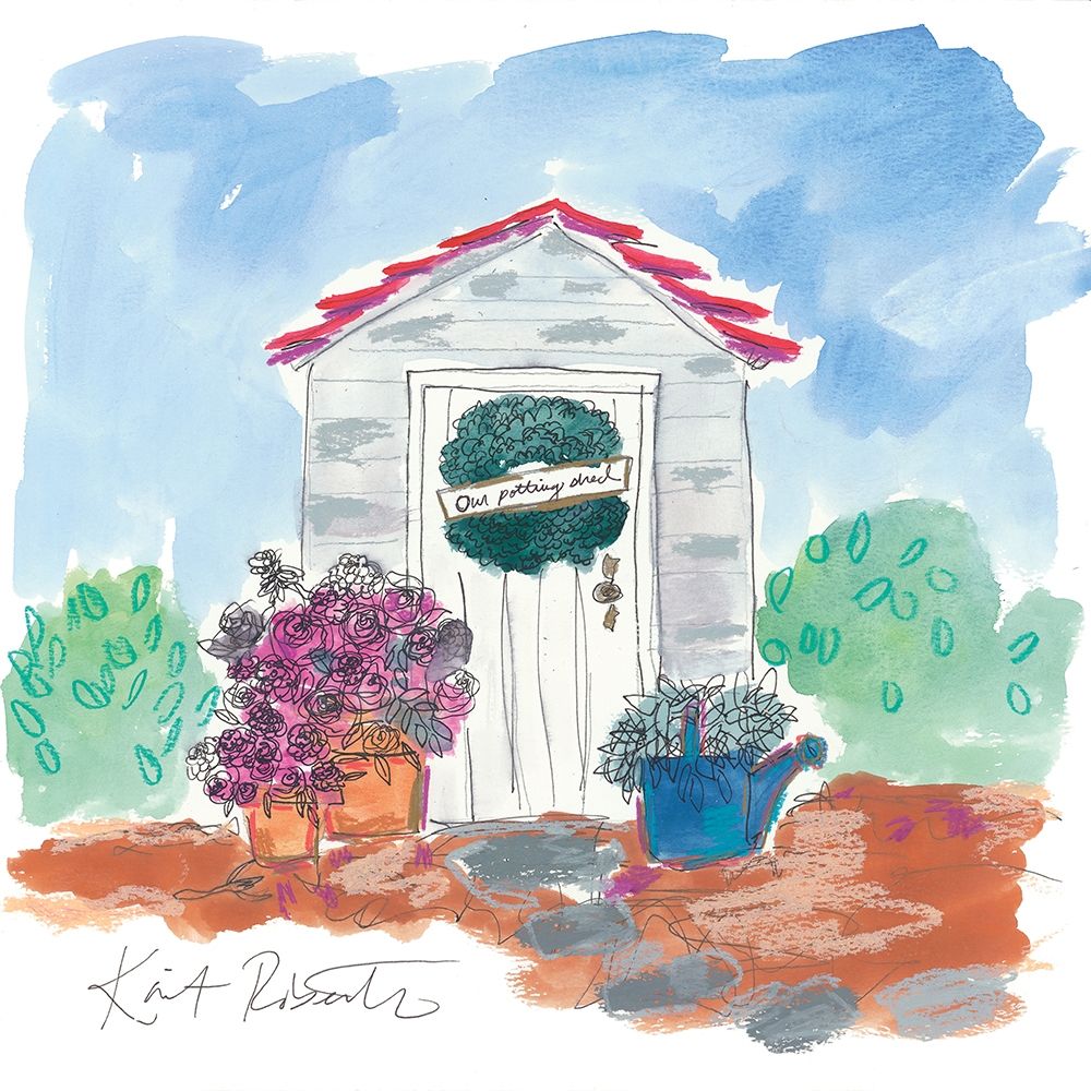 Our Potting Shed art print by Kait Roberts for $57.95 CAD
