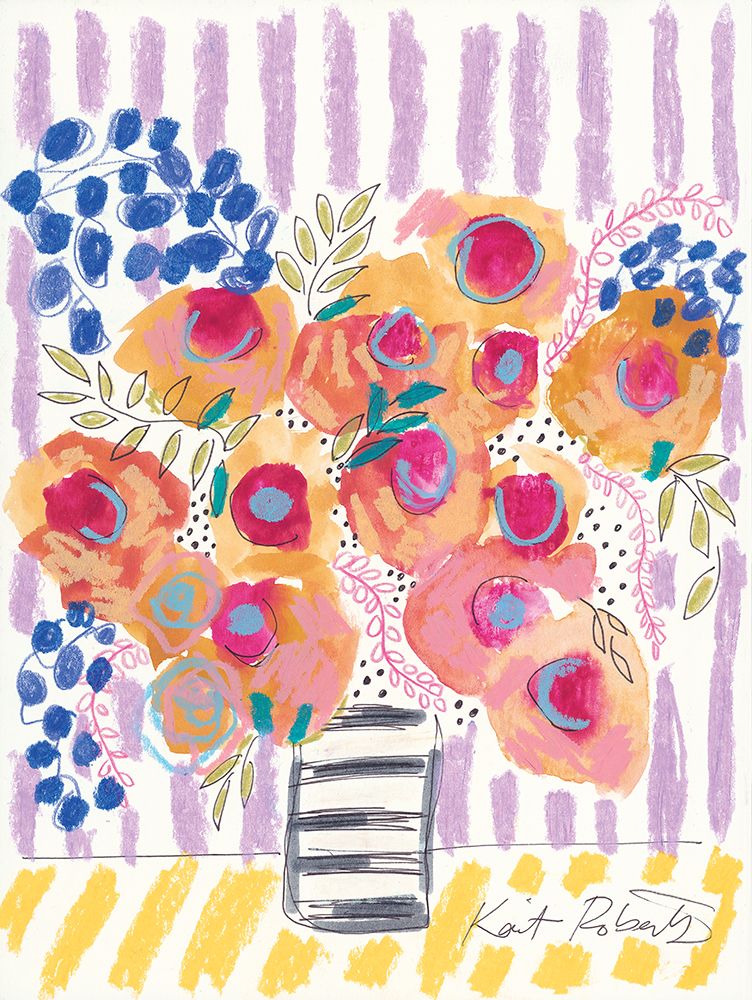 Peach Poppies art print by Kait Roberts for $57.95 CAD