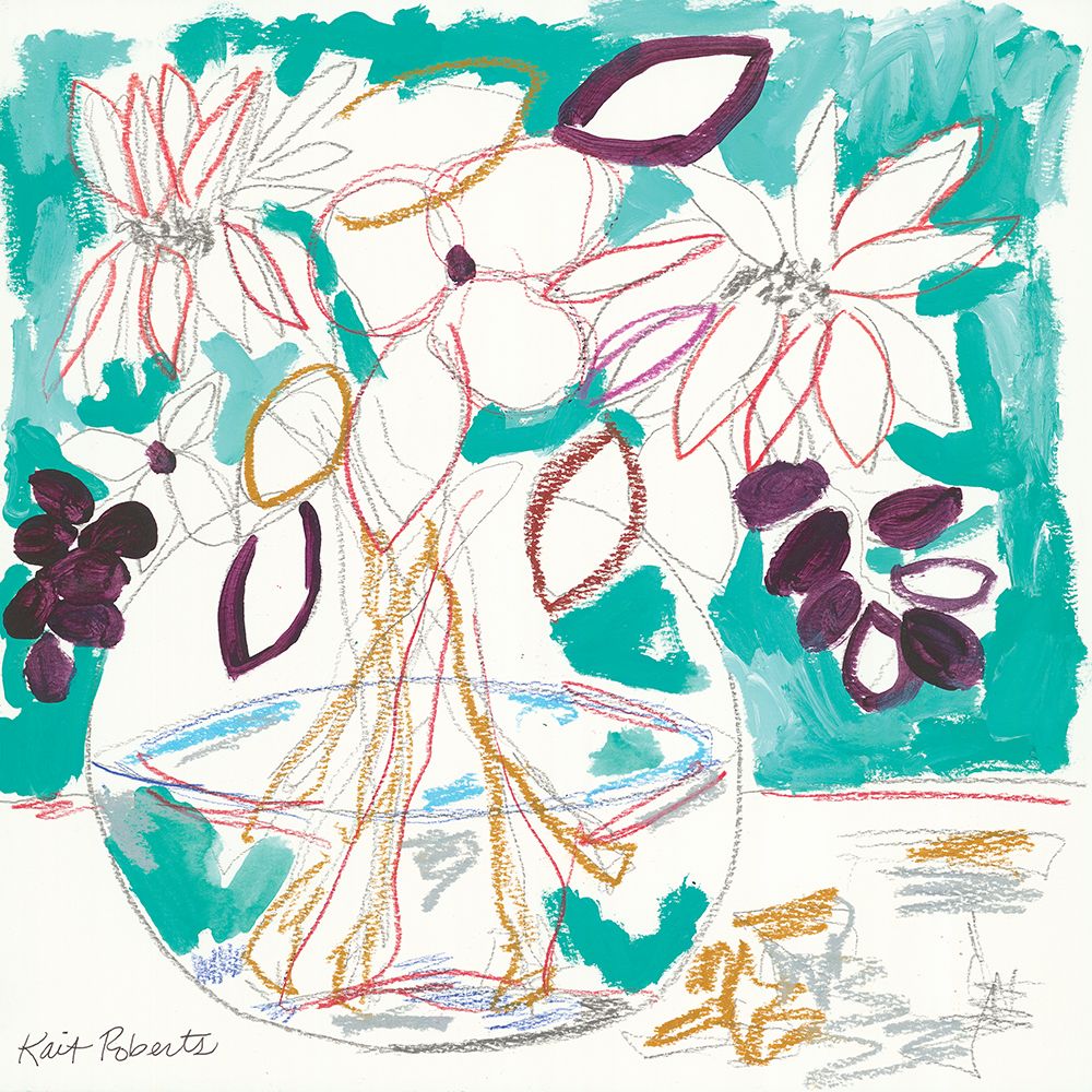 Seafoam and Plum art print by Kait Roberts for $57.95 CAD