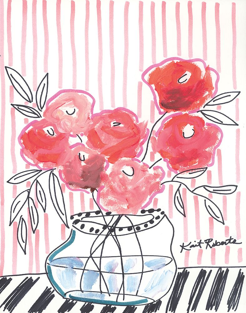 Pink Lipstick art print by Kait Roberts for $57.95 CAD
