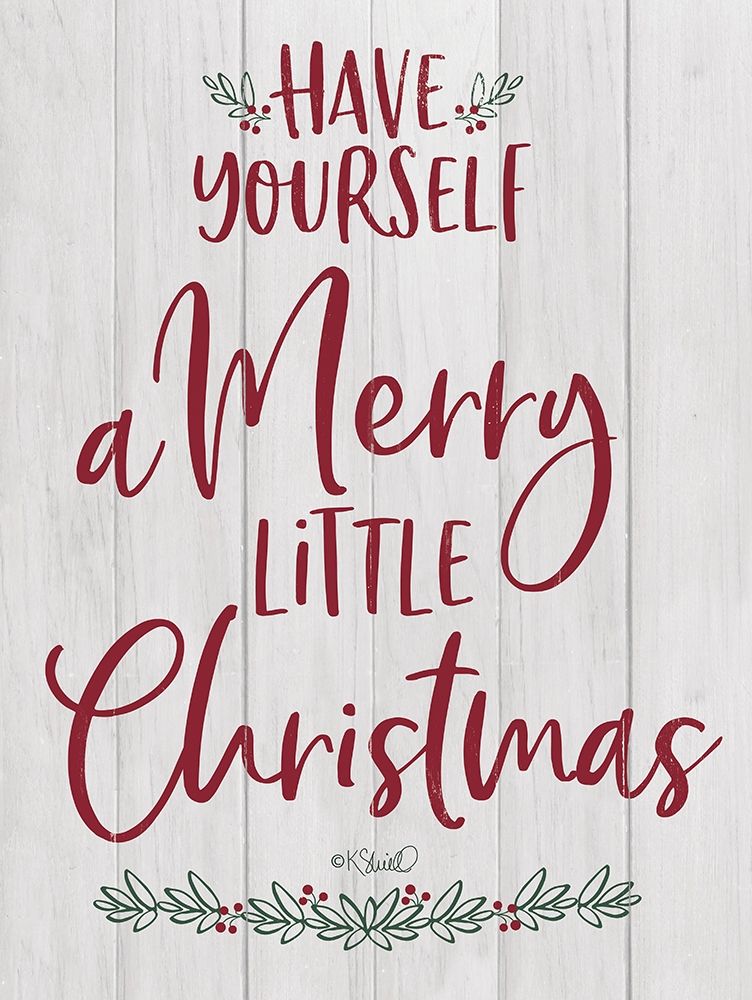 Merry Little Christmas art print by Kate Sherrill for $57.95 CAD