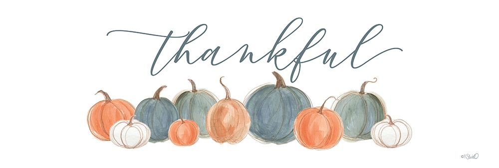 Pumpkins Thankful art print by Kate Sherrill for $57.95 CAD
