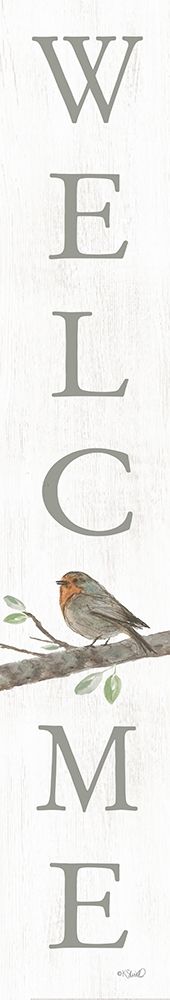Welcome Bird (white) art print by Kate Sherrill for $57.95 CAD