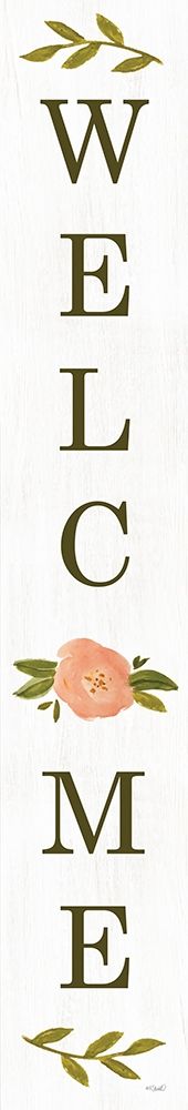 Welcome Floral I (white) art print by Kate Sherrill for $57.95 CAD