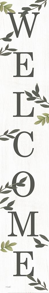 Welcome with Leaves art print by Kate Sherrill for $57.95 CAD