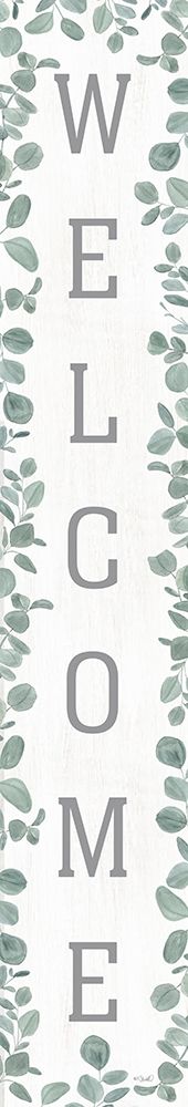 Welcome with Eucalyptus art print by Kate Sherrill for $57.95 CAD