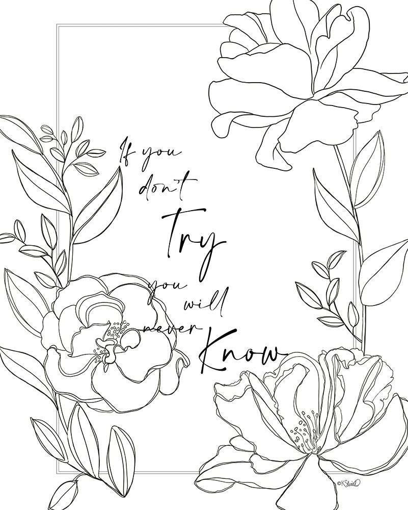 If You Dont Try art print by Kate Sherrill for $57.95 CAD
