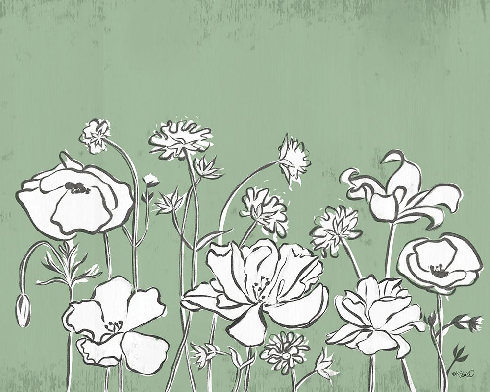 Floral Sketch 2 art print by Kate Sherrill for $57.95 CAD