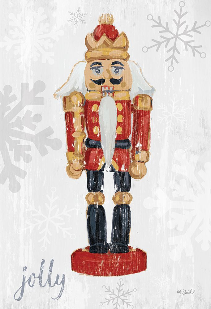 Vintage Jolly Nutcracker art print by Kate Sherrill for $57.95 CAD