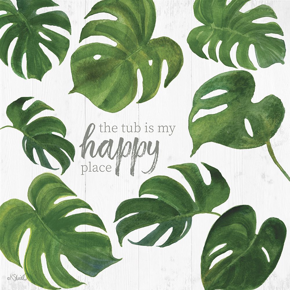 The Tub is My Happy Place art print by Kate Sherrill for $57.95 CAD