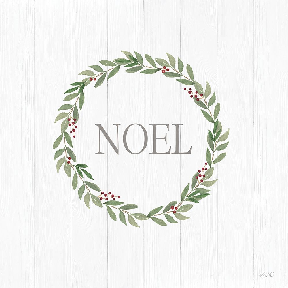 Noel Wreath art print by Kate Sherrill for $57.95 CAD