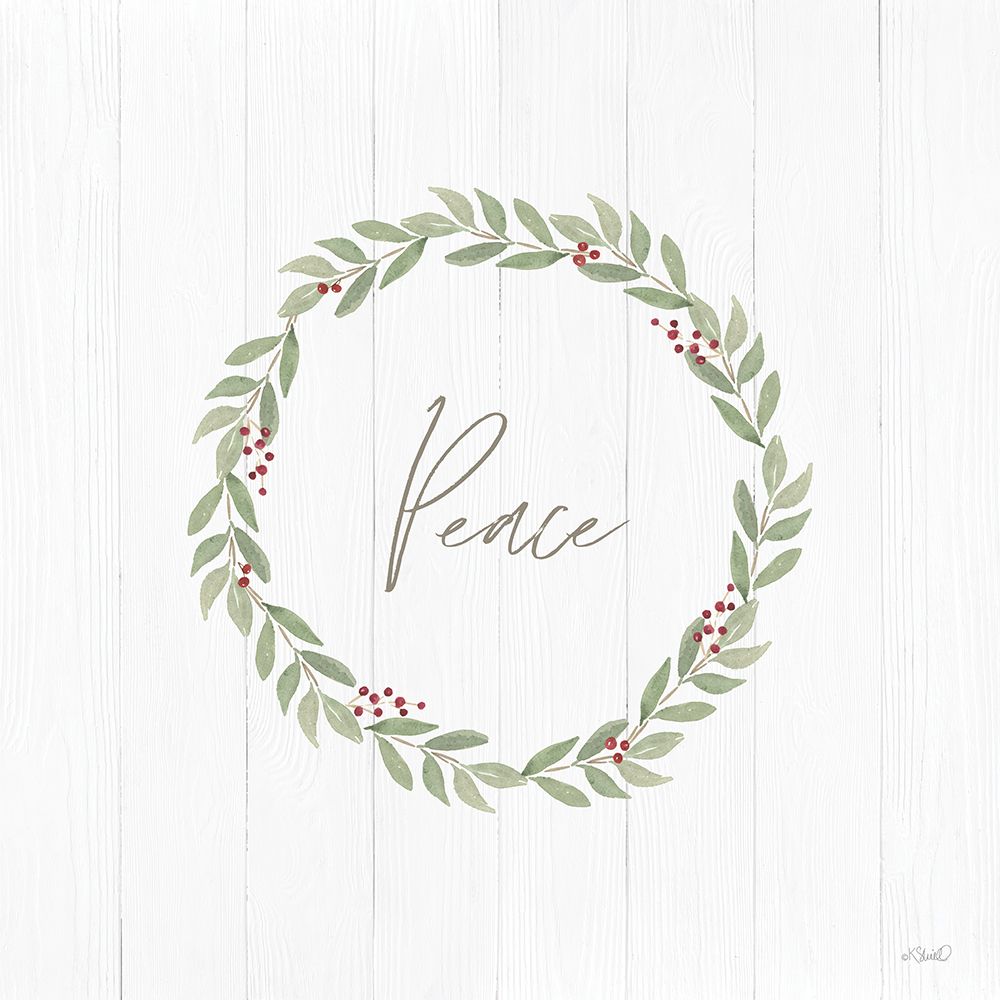 Peace Wreath art print by Kate Sherrill for $57.95 CAD