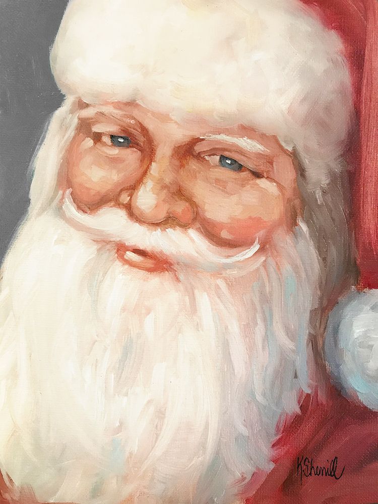Jolly Old Santa Claus art print by Kate Sherrill for $57.95 CAD