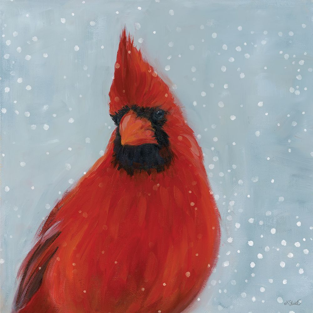 Winter Cardinal II art print by Kate Sherrill for $57.95 CAD