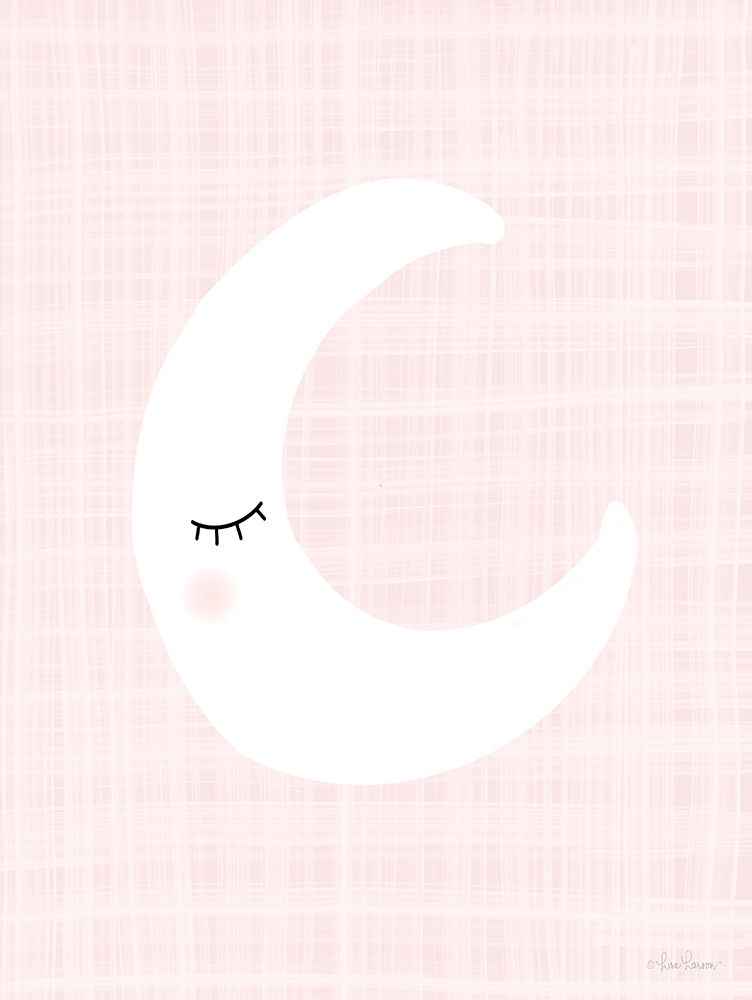 Moon on Pink art print by Lisa Larson for $57.95 CAD