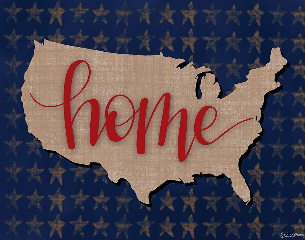 USA Home art print by Lisa Larson for $57.95 CAD