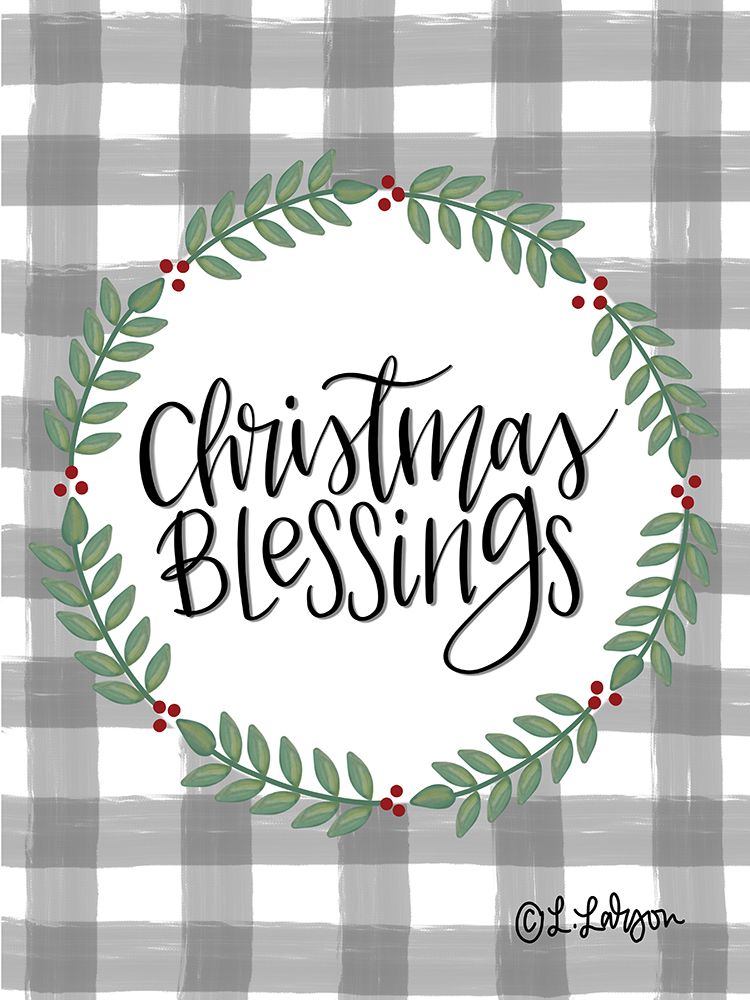 Christmas Blessings art print by Lisa Larson for $57.95 CAD
